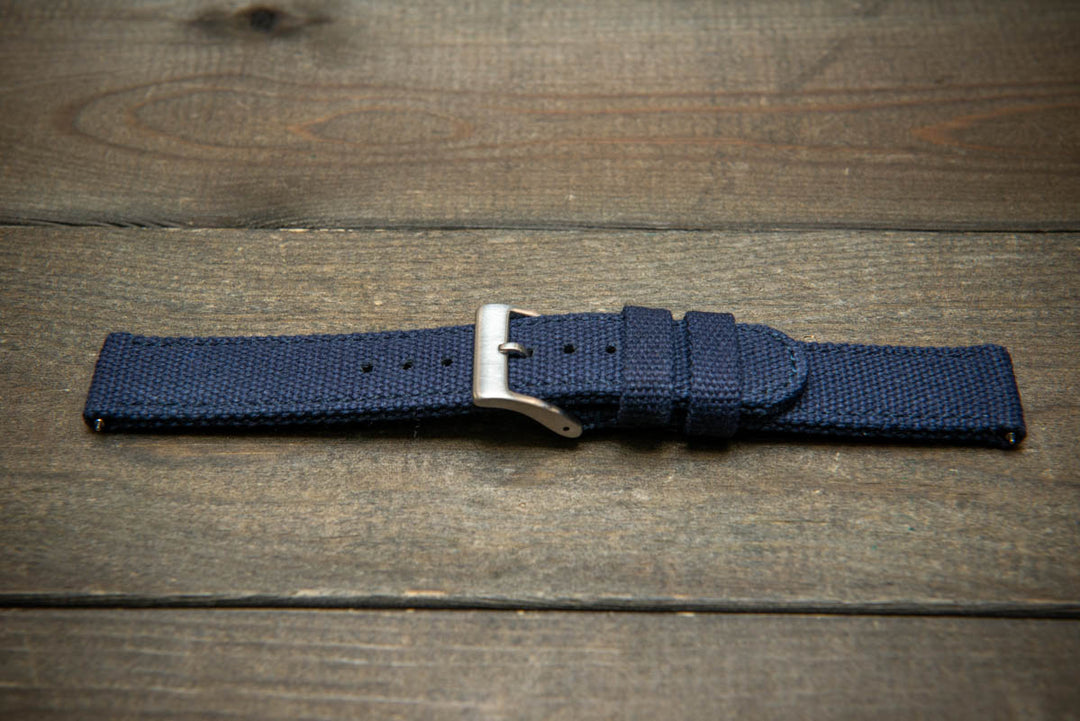 Vintage canvas watch strap: 19 mm, 20 mm, 21 mm, 22 mm, 23 mm, 24 mm.