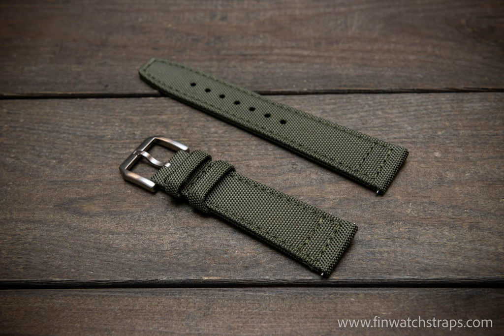 US Military watch strap, Green Grey (nylon - resistant fabric)