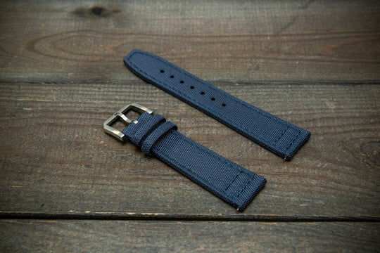 Canvas waterproof watch strap, 17mm, 18mm, 19 mm, 20 mm, 21 mm, 22 mm, 23mm, 24mm. - finwatchstraps