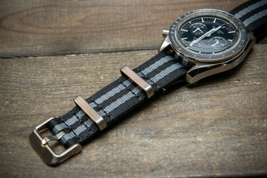 Military Nylon Watch Strap, Army Style Single Pass Watch Band by FinWatchStraps®,watch lugs 20 mm,22 mm. - finwatchstraps