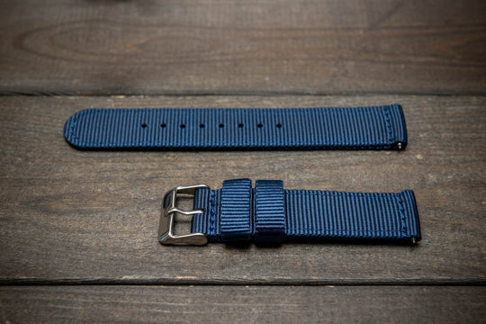 Nylon Military Watch Strap, army two piece watch band, MoonSwatch Watch Strap. - finwatchstraps