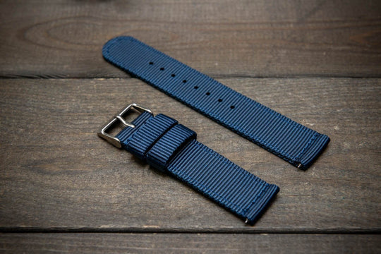 Nylon Military Watch Strap, army two piece watch band, MoonSwatch Watch Strap. - finwatchstraps