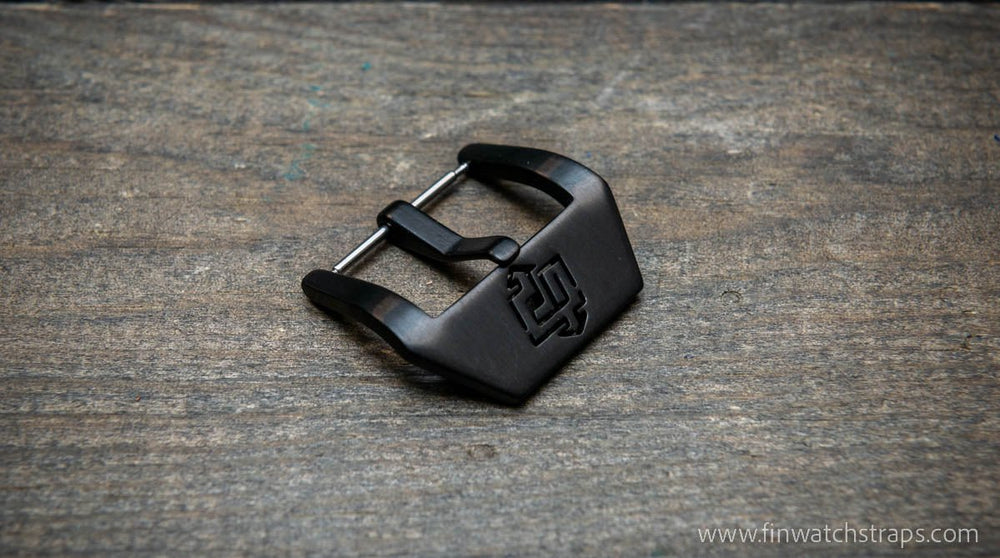 Panerai style buckle stainless steel black matte 20 mm 22 mm 24 mm