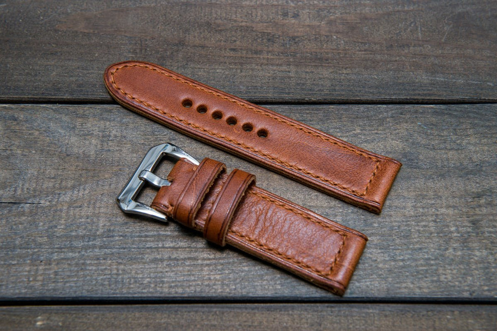 Panerai leather watch band hand stitched 19 mm 26mm