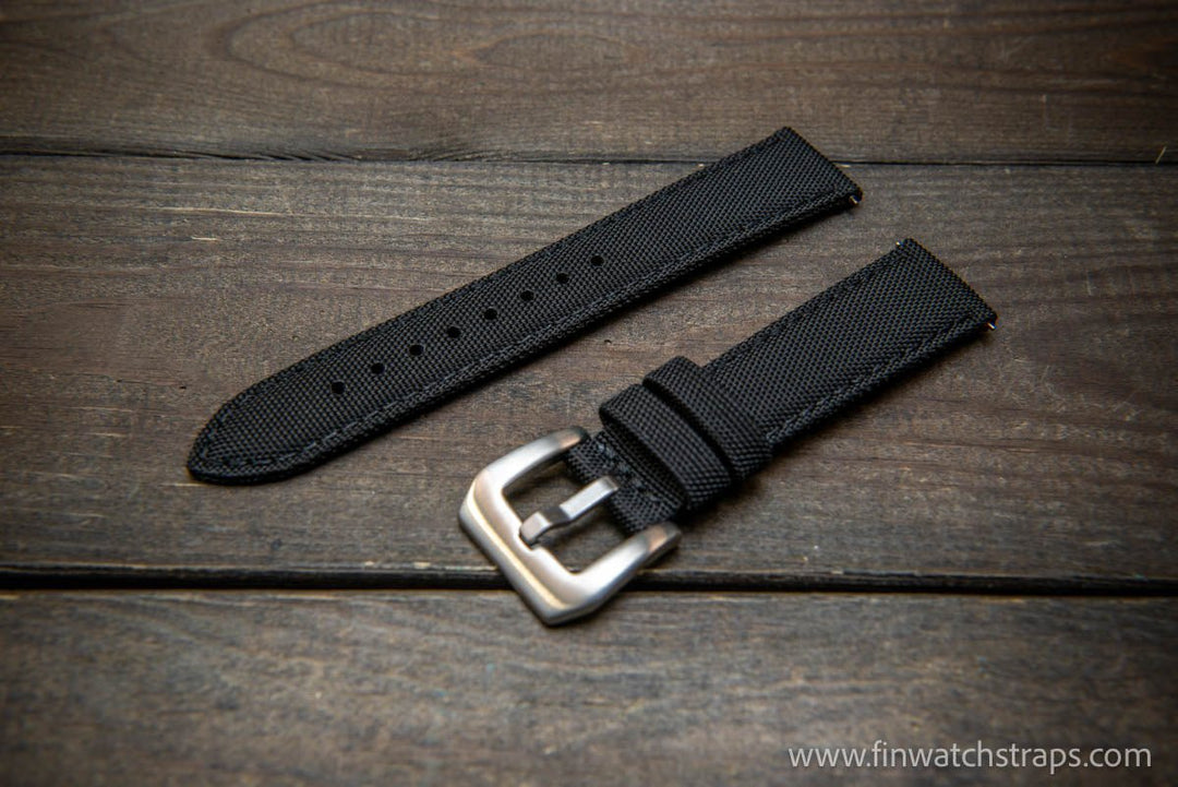 Sailcloth waterproof watch strap. PAM style buckle. - finwatchstraps