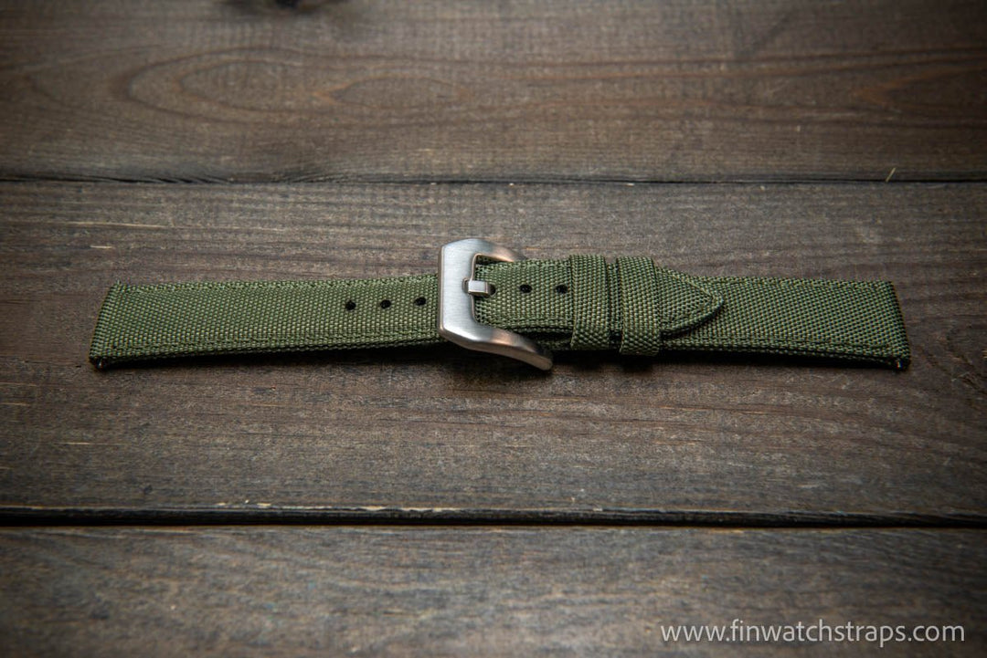 Sailcloth waterproof watch strap. PAM style buckle. - finwatchstraps