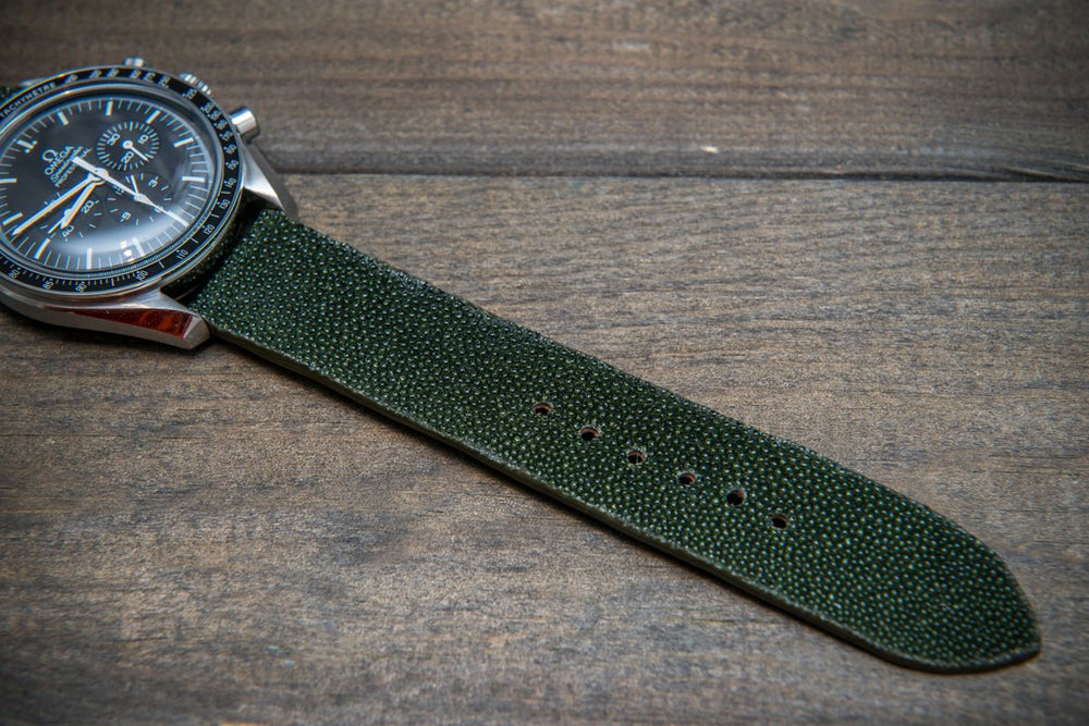 26/22 Light Green Genuine-Stingray SKIN-WATCH-STRAP-BAND ForPM, Stingray  Strap