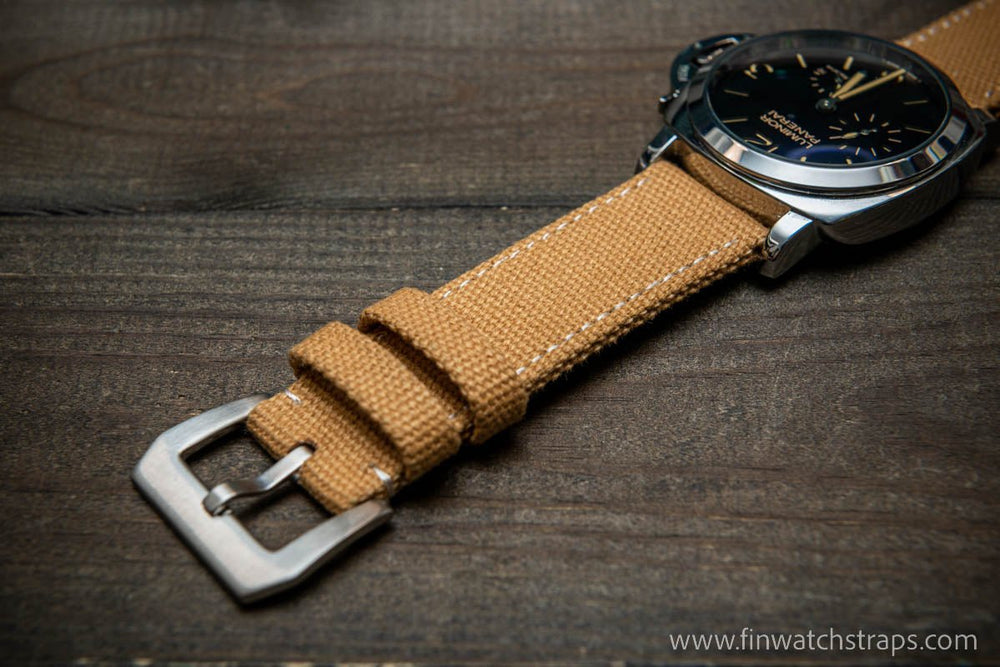 Canvas watch strap, 20 mm, 21 mm, 22 mm.